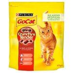 go cat crunchy beef chicken & veg 375g