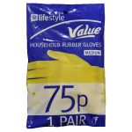 lifestyle value gloves medium 75p 12s