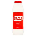 saxa table salt plastic bottle 675g