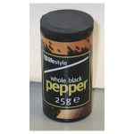 lifestyle whole black pepper 25g