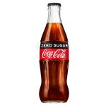 coke zero contour glass bottle 330ml