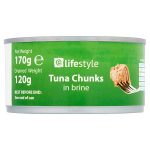 lifestyle tuna chunks in brine 170g