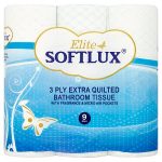 softlux 3 ply blue toilet tissue 9roll