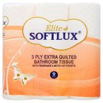 softlux 3 ply peach toilet tissue 9roll