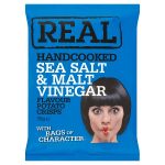 real crisp sea salt & malt vinegar 35g