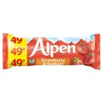 alpen strawberry & yoghurt bars 49p 29g