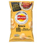 walkers taste icons gbk cheeseburger [5 pack] 25g
