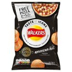walkers icons pizza express american hot 32.5g