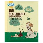 good boy poo antibacterial biodegradable bags 100s