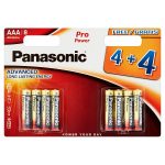 panasonic alkaline aaa [4+4 free] battery 8s