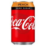 coke zero peach 55p 330ml