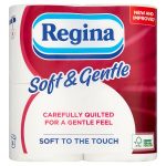 regina soft & gentle toilet tissue 2 ply 4roll