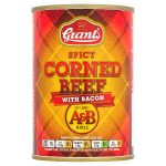 grants spicy corned beef & bacon a&b roll 392g