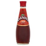 sarsons brown malt vinegar glass table bottle 250ml