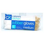 caterers kitchen medium rubber gloves 6s